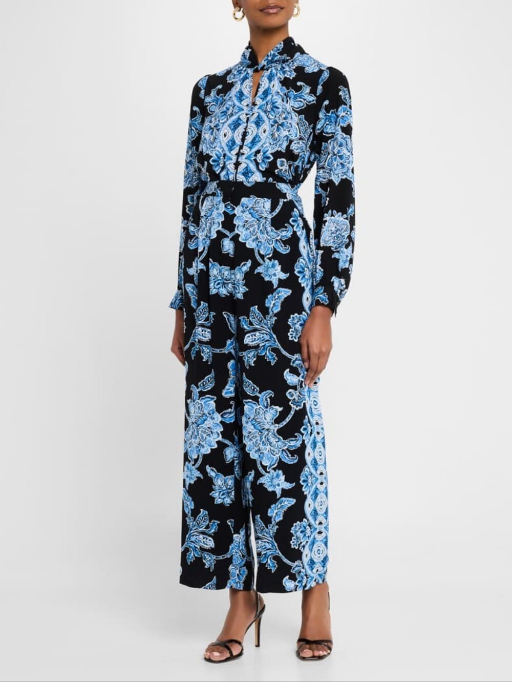NWT Elie Tahari The Skylar Cropped Floral-Print Pants, Sz 6